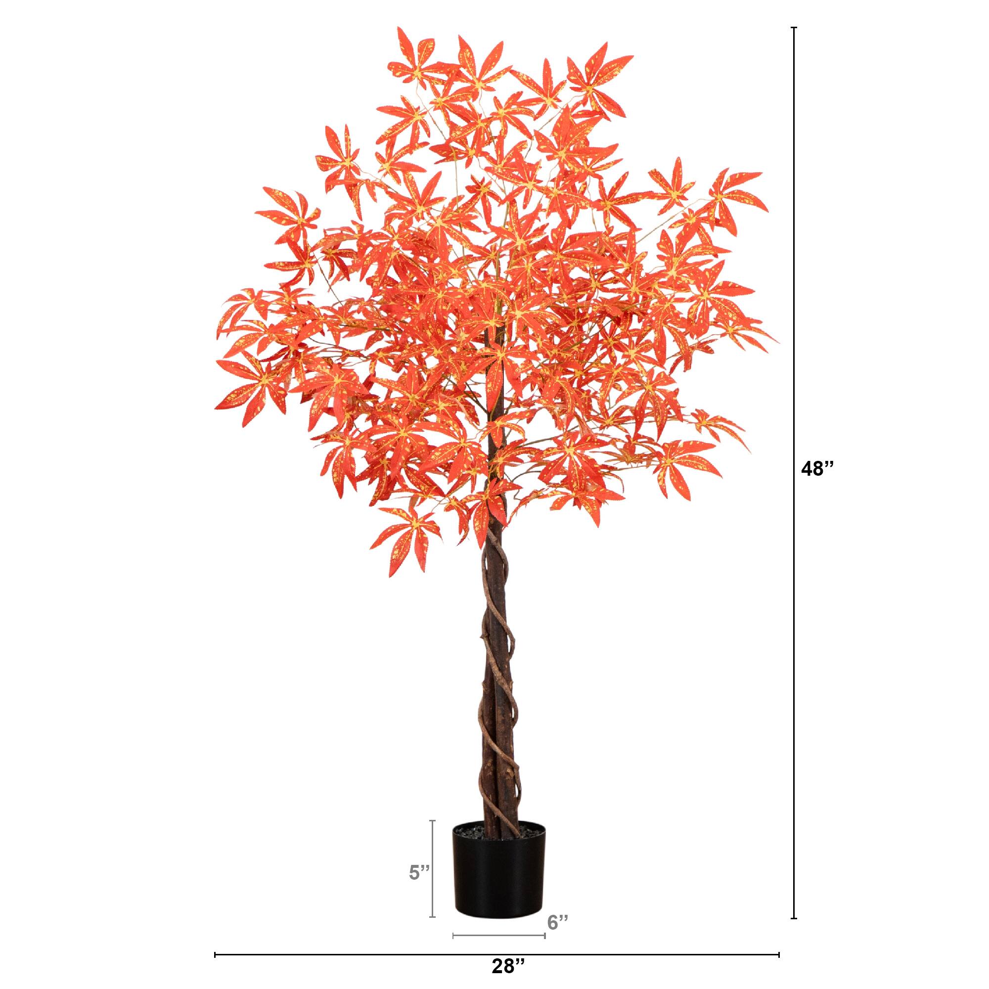 4ft. Autumn Vibrant Maple Artificial Fall Tree